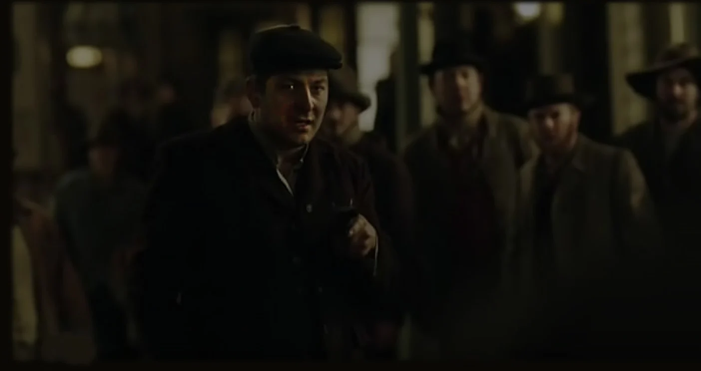 Sorin Mihailovici in period costume on the set of Klondike