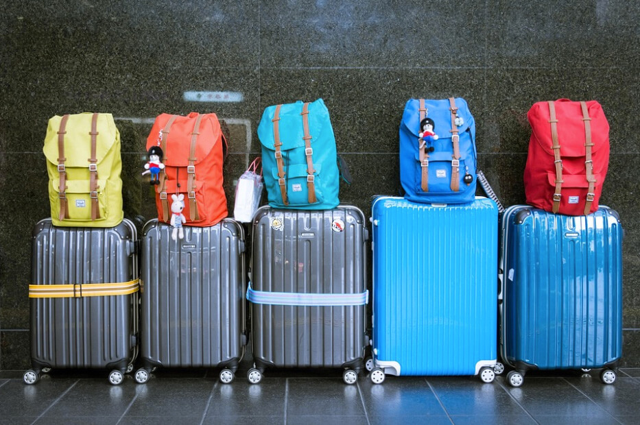travel suitcases