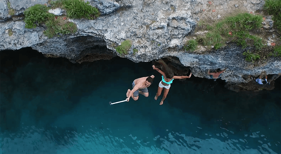 cliff diving bermuda ks watersports